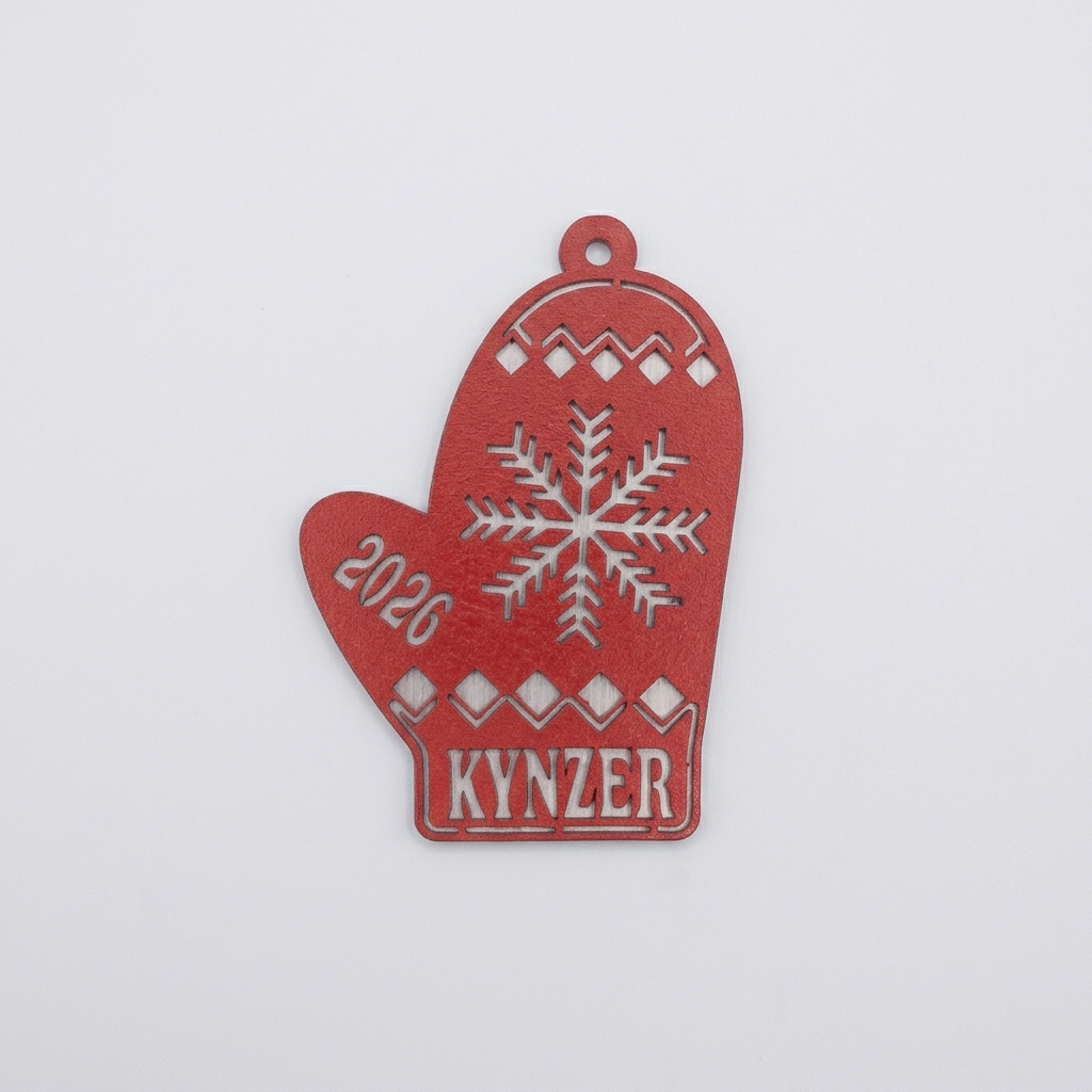 2026 Personalized Mitten Christmas Ornament