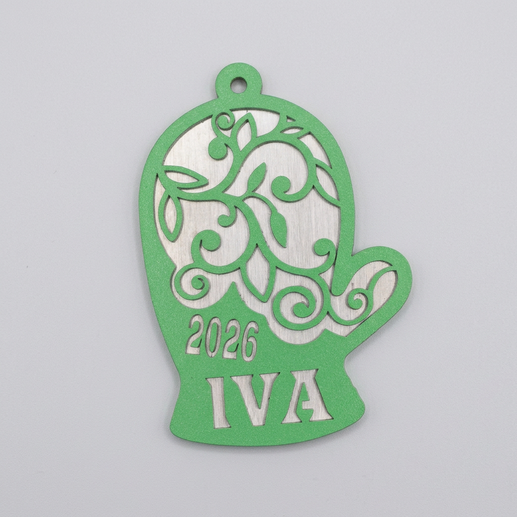 2026 Personalized Mitten Christmas Ornament