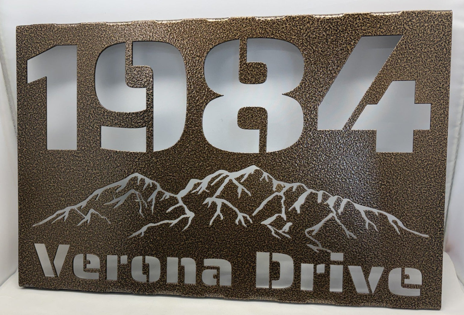 Solar LED Address Placard - Lighted House Numbers Custom Aluminum Sign | USA Made